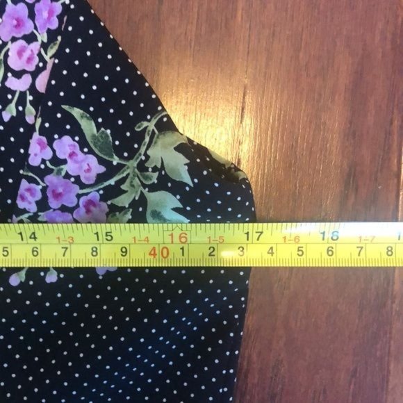 Vintage High Neck Floral Midi Dress - Picture 6 of 7